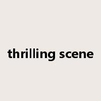 thrilling scene是什么意思