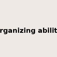 organizing ability是什么意思