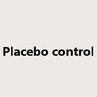 Placebo control是什么意思