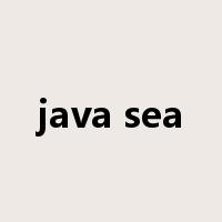 java sea是什么意思