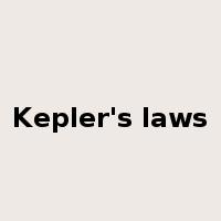 Kepler's laws是什么意思