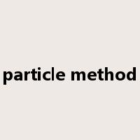 particle method是什么意思