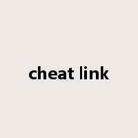 cheat link是什么意思
