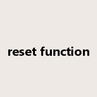 reset function是什么意思