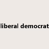 liberal democrat是什么意思