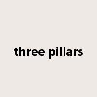 three pillars是什么意思