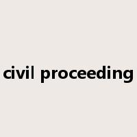 civil proceeding是什么意思