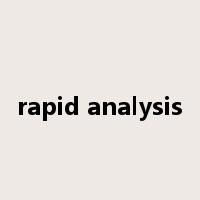 rapid analysis是什么意思