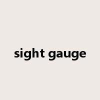 sight gauge是什么意思