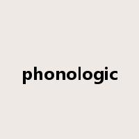 phonologic是什么意思