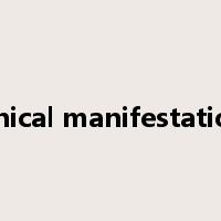 Clinical manifestations是什么意思
