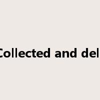 C&D Collected and delivered是什么意思