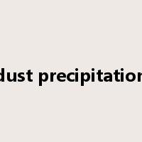 dust precipitation是什么意思