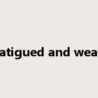 fatigued and weak是什么意思