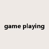 game playing是什么意思
