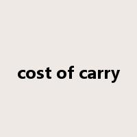 cost of carry是什么意思