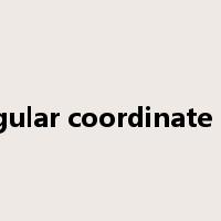rectangular coordinate system是什么意思