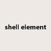 shell element是什么意思