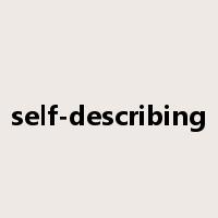 self-describing是什么意思