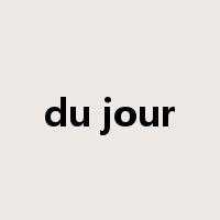 du jour是什么意思