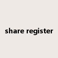 share register是什么意思