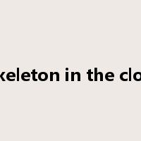 a skeleton in the closet是什么意思