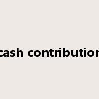 cash contribution是什么意思