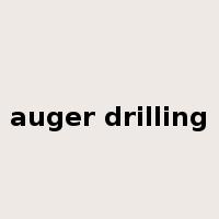 auger drilling是什么意思
