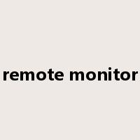 remote monitor是什么意思