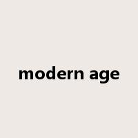 modern age是什么意思