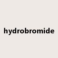 hydrobromide是什么意思