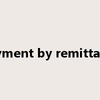 payment by remittance是什么意思
