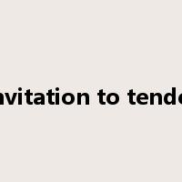 invitation to tender是什么意思