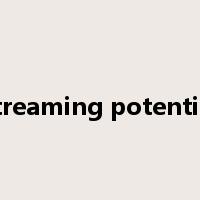streaming potential是什么意思