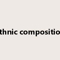 ethnic composition是什么意思