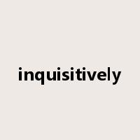 inquisitively是什么意思
