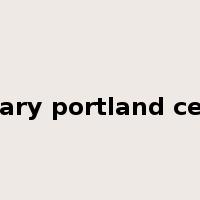 ordinary portland cement是什么意思