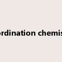 coordination chemistry是什么意思
