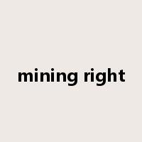 mining right是什么意思