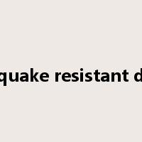 earthquake resistant design是什么意思