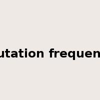 mutation frequency是什么意思