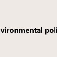 Environmental policy是什么意思