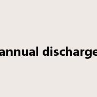 annual discharge是什么意思