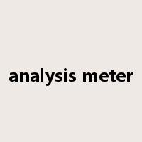 analysis meter是什么意思