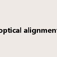 optical alignment是什么意思