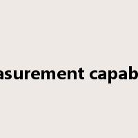 measurement capability是什么意思