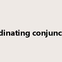 coordinating conjunctions是什么意思