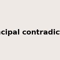 principal contradiction是什么意思