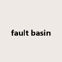 fault basin是什么意思