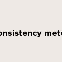 consistency meter是什么意思